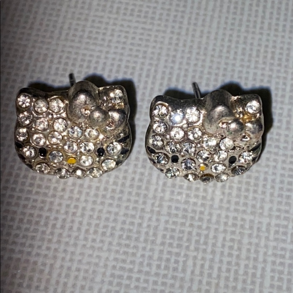 Hello KittyCrystal Stud Earrings